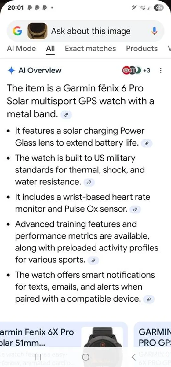 Garmin GPS sport  watch - Image 2