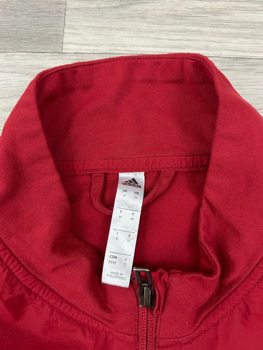 Adidas Munster Rugby Half Zip Jumper Top Medium - Image 4
