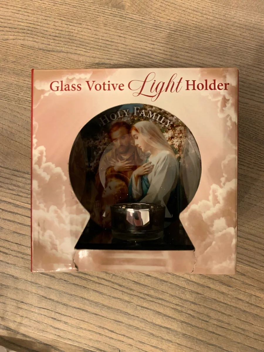 Glass tea light holder - Image 1