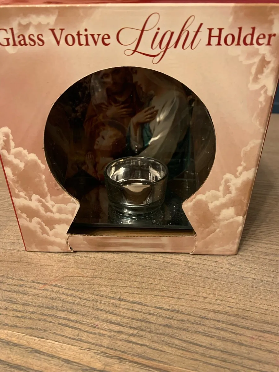 Glass tea light holder - Image 2