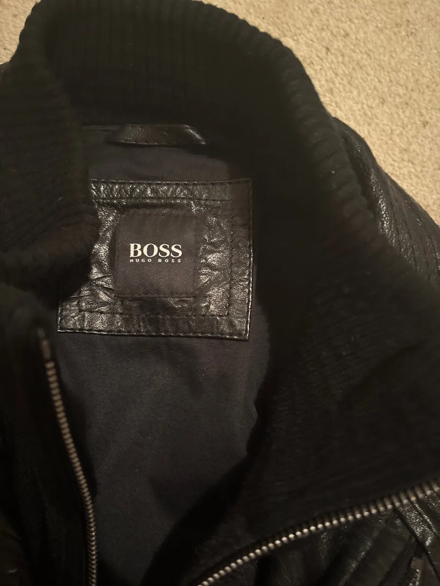 Boss leather jacket - Image 2