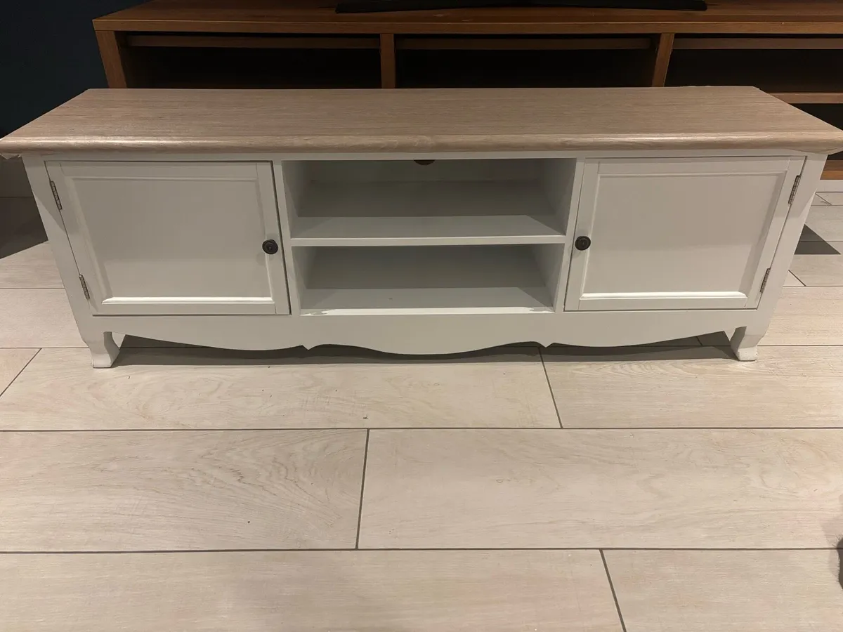 White TV Stand Can Deliver - Image 1