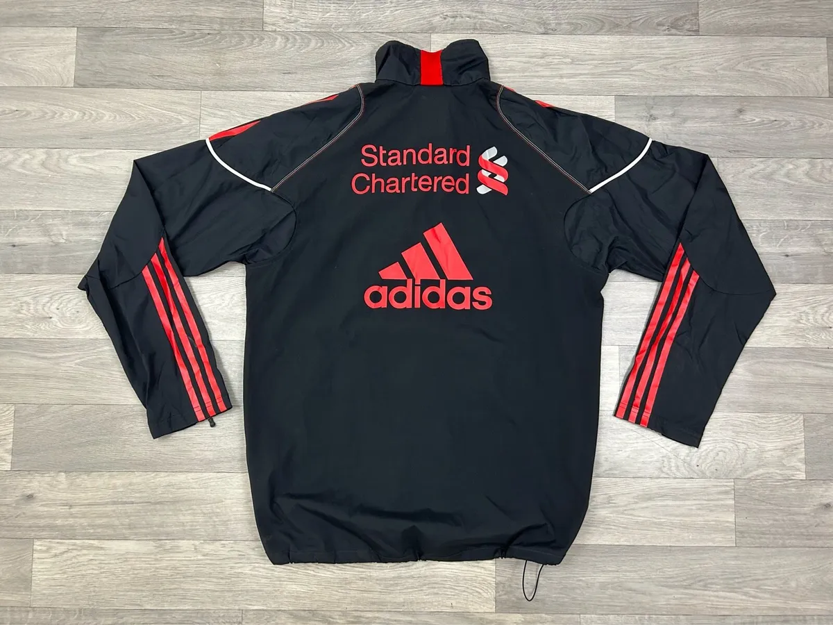 Vintage 2010 Adidas Liverpool Half Zip Jacket M - Image 1