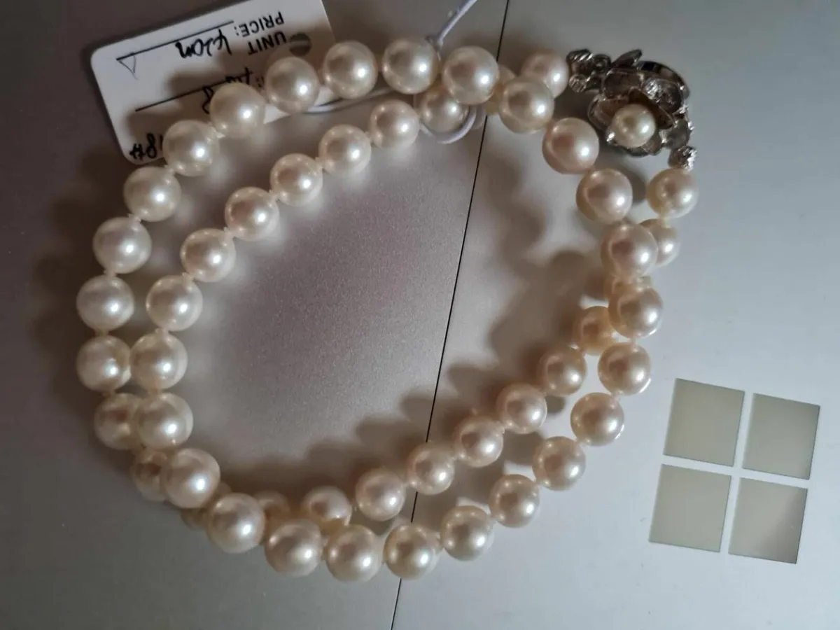 Natural Japanese Akoya Pearl Necklace Xmas Gift 1 - Image 3