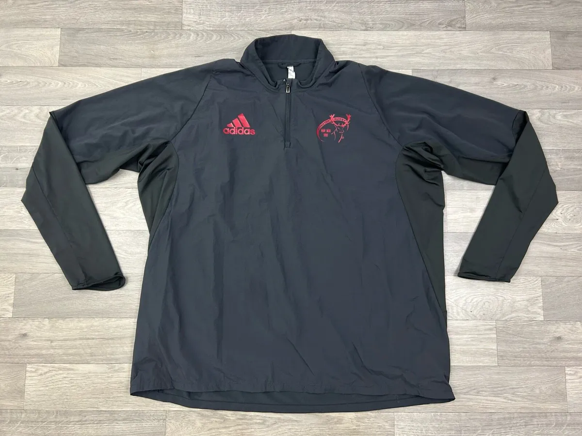 Adidas Munster Rugby Half Zip Jumper Top Mens 3XL - Image 1