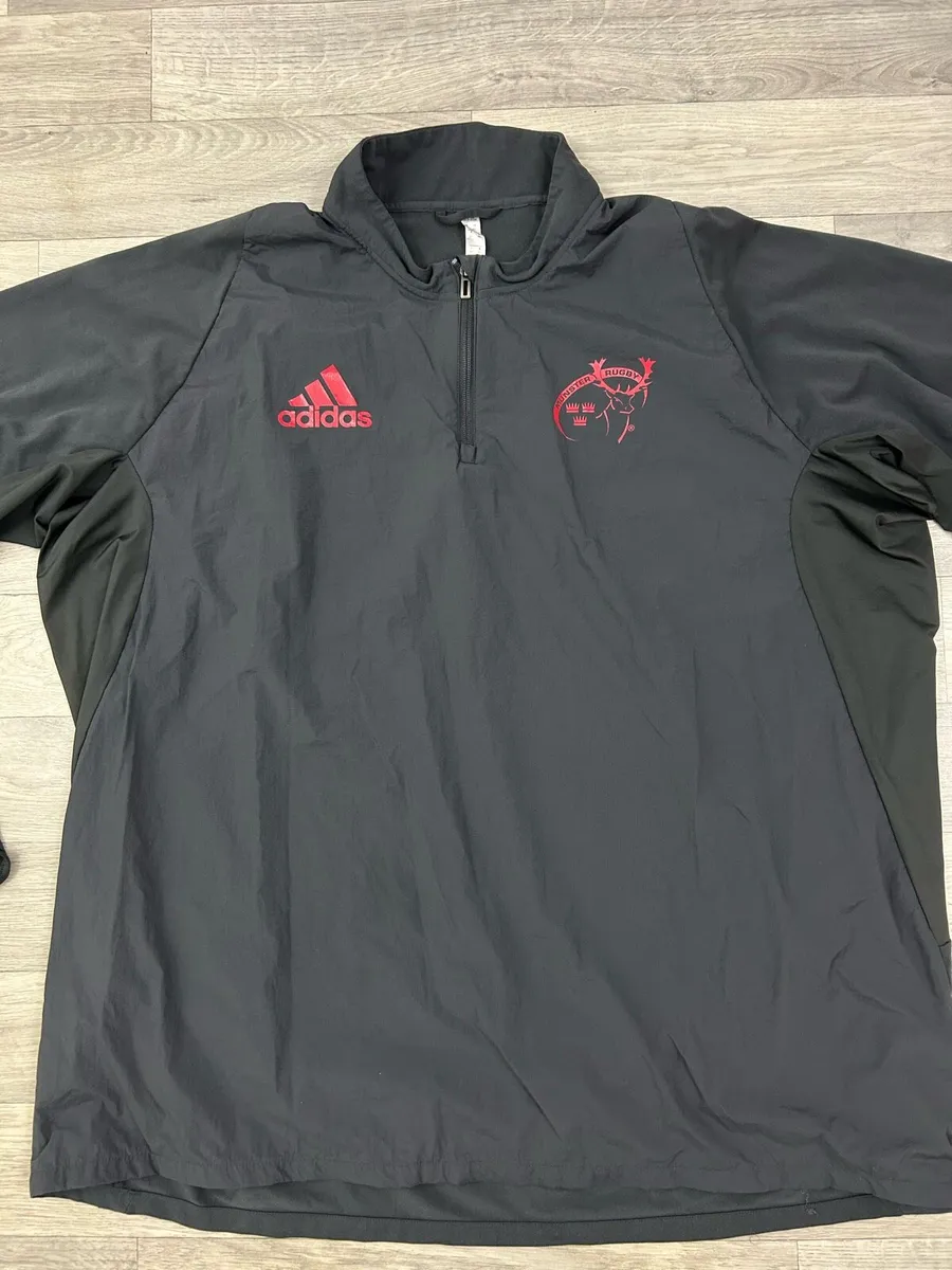Adidas Munster Rugby Half Zip Jumper Top Mens 3XL - Image 2