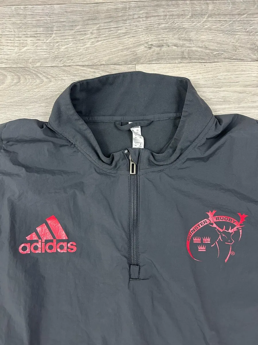 Adidas Munster Rugby Half Zip Jumper Top Mens 3XL - Image 3