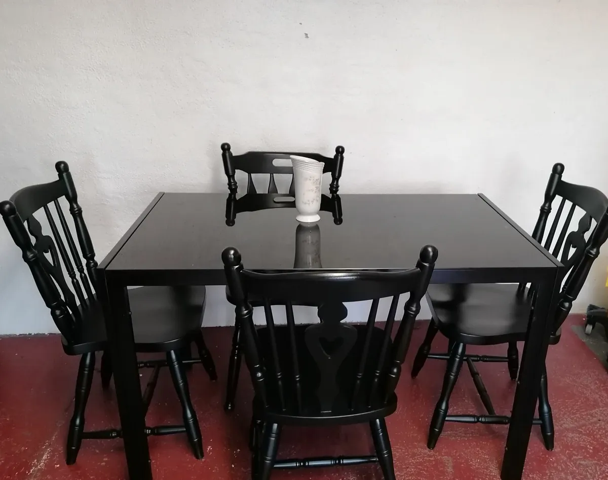 Table & 4 Chairs - Image 1