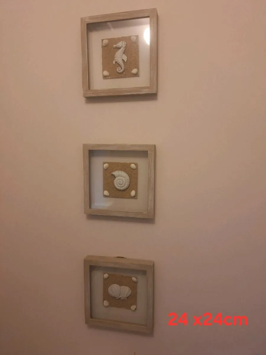 Wall picture frame trio