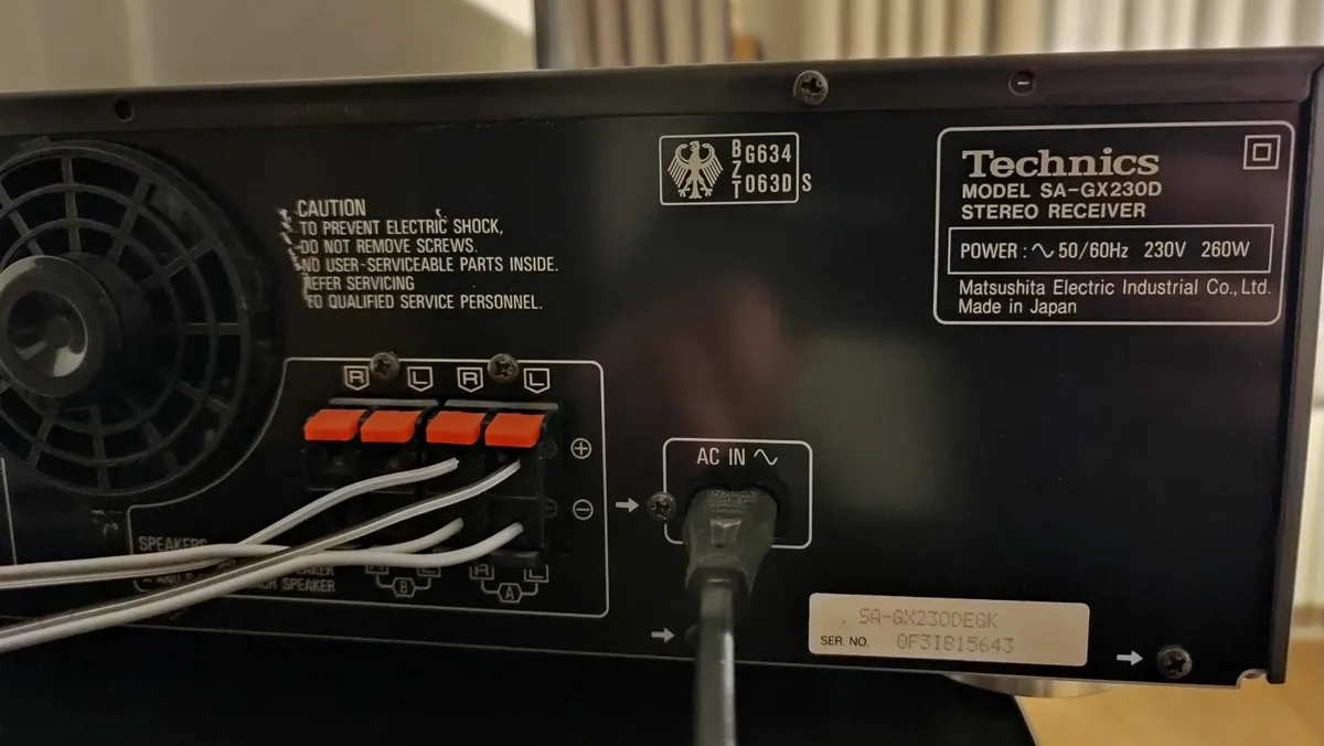 TECHNICS SA-GX230 Receiver,Remote.Like new.Cleaned - Image 3