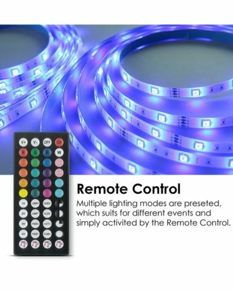 BRAND NEW Remote Controlled LED Strip Lights 5M - Image 3