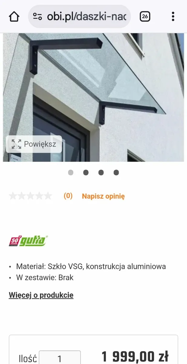 Glass door roof - Image 2