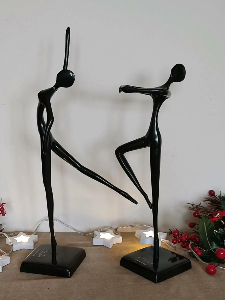 Bronze Sculptures Bodrul Khalique UK. H 33cm - Image 3