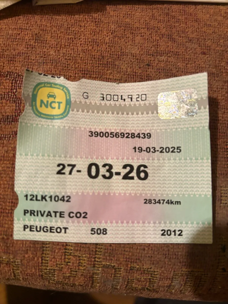 2012 Peugeot 508 Tested 03/2026 € 1150 - Image 1