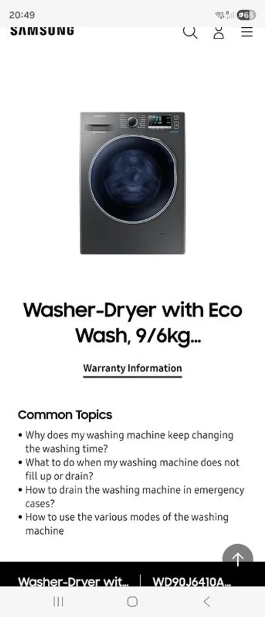 Samsung washer-dryer(READ DESCRIPTION) - Image 2