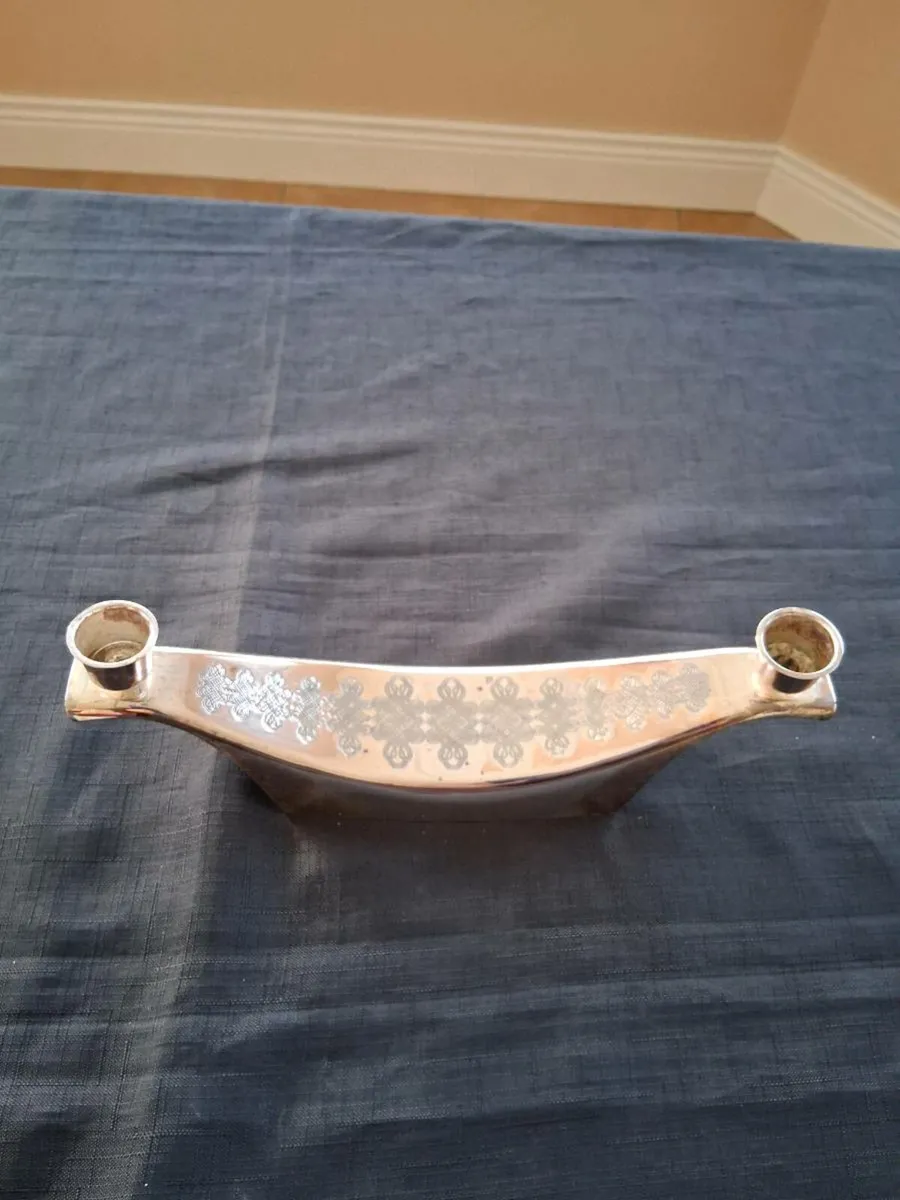 Vintage WMF Silver Plated 2 Arm Candle Holder - Image 2