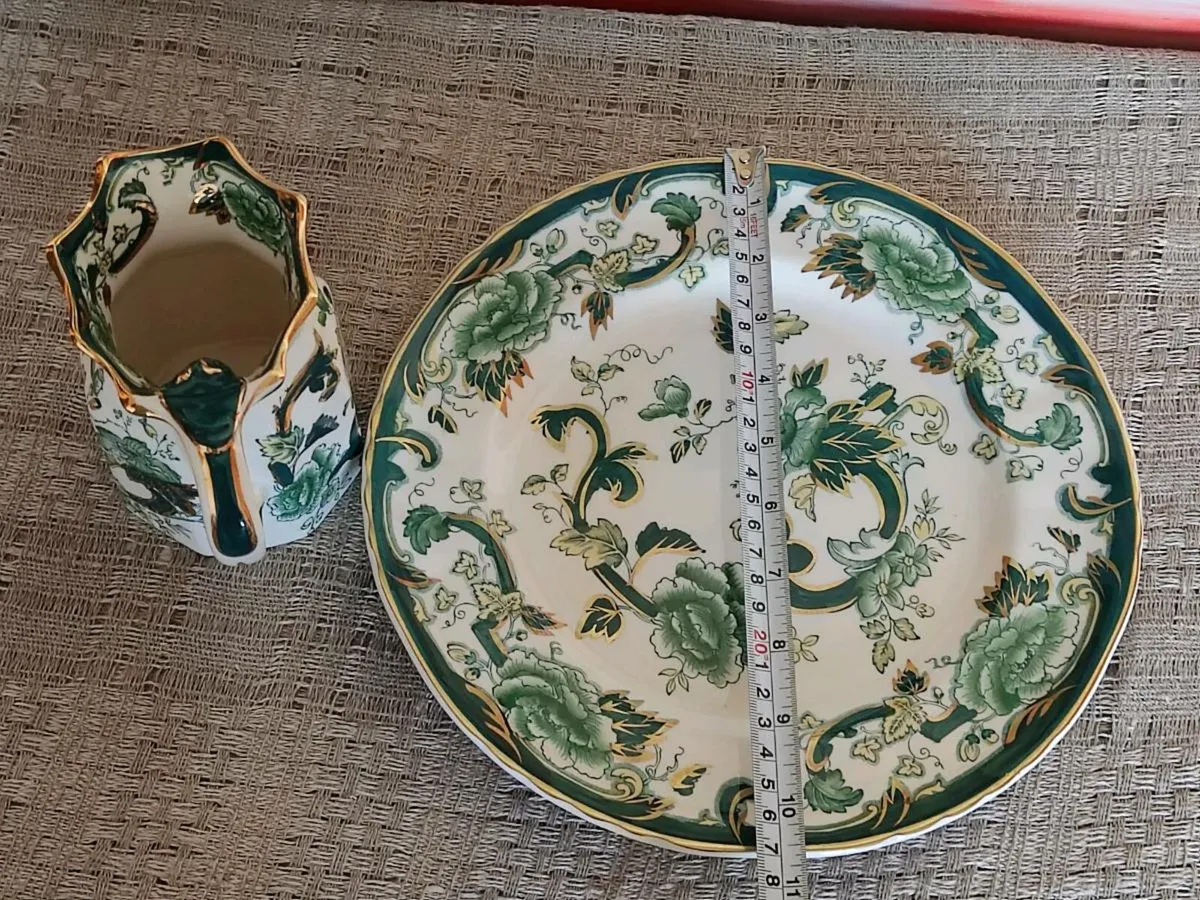 Vintage Mason's jug and dinner plate. - Image 4