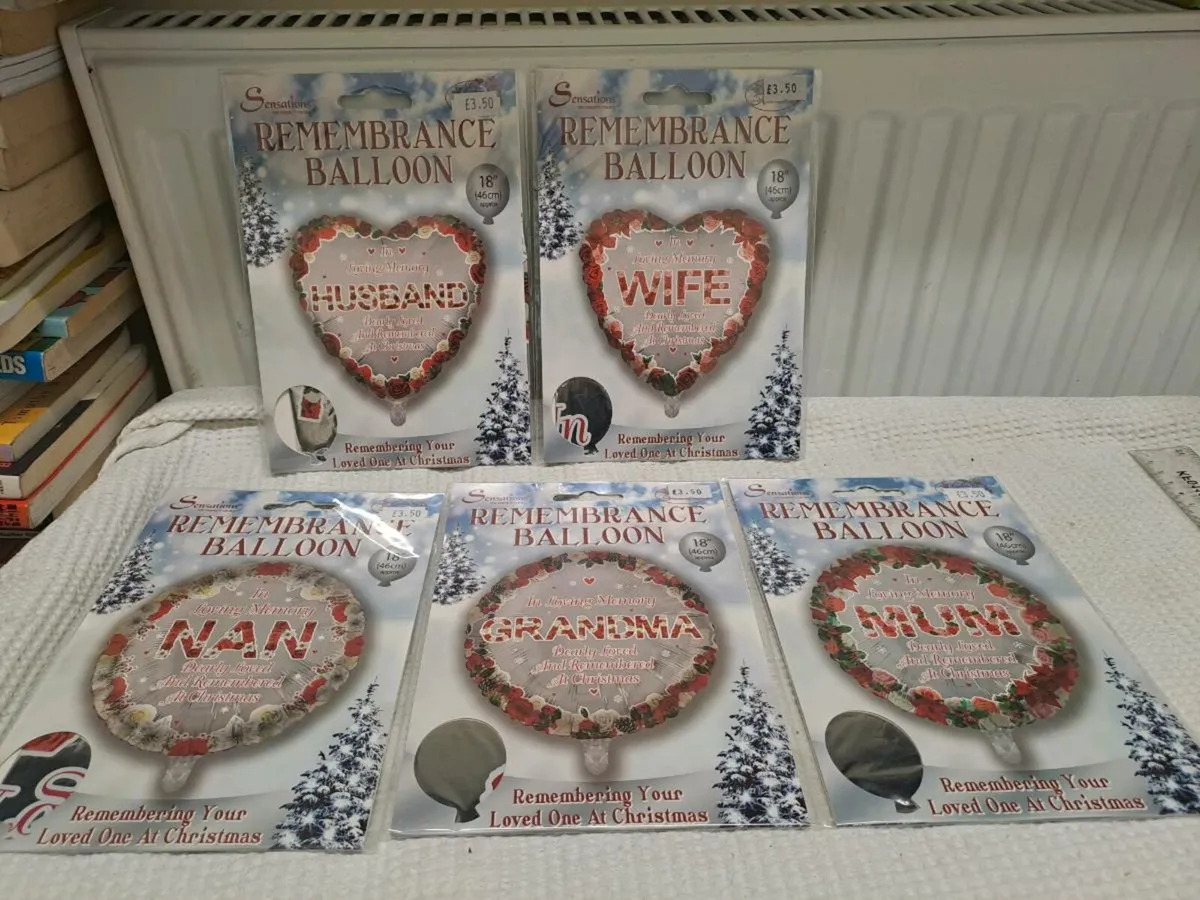5 different Remembrance balloons - Image 1
