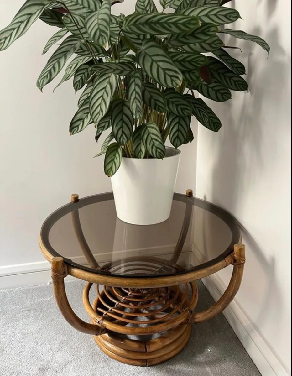 Vintage wicker table