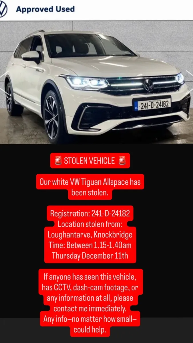 🚨STOLEN VW 2024 TIGUAN🚨 - Image 1