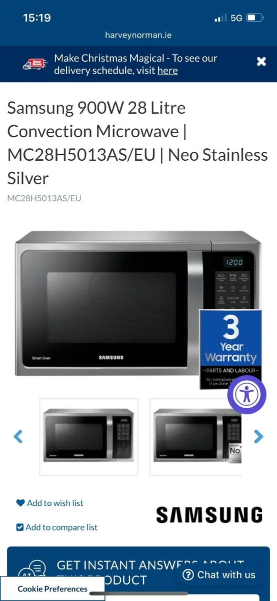 Samsung Combi Microwave and Oven