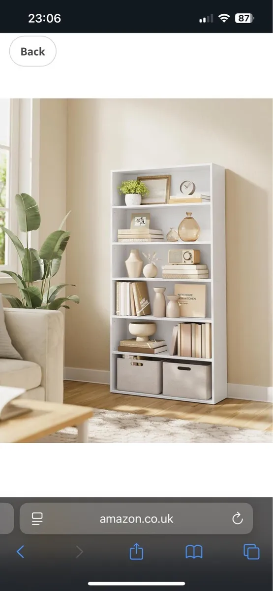 Bookcase, 6-Tier Bookshelf new - Image 1