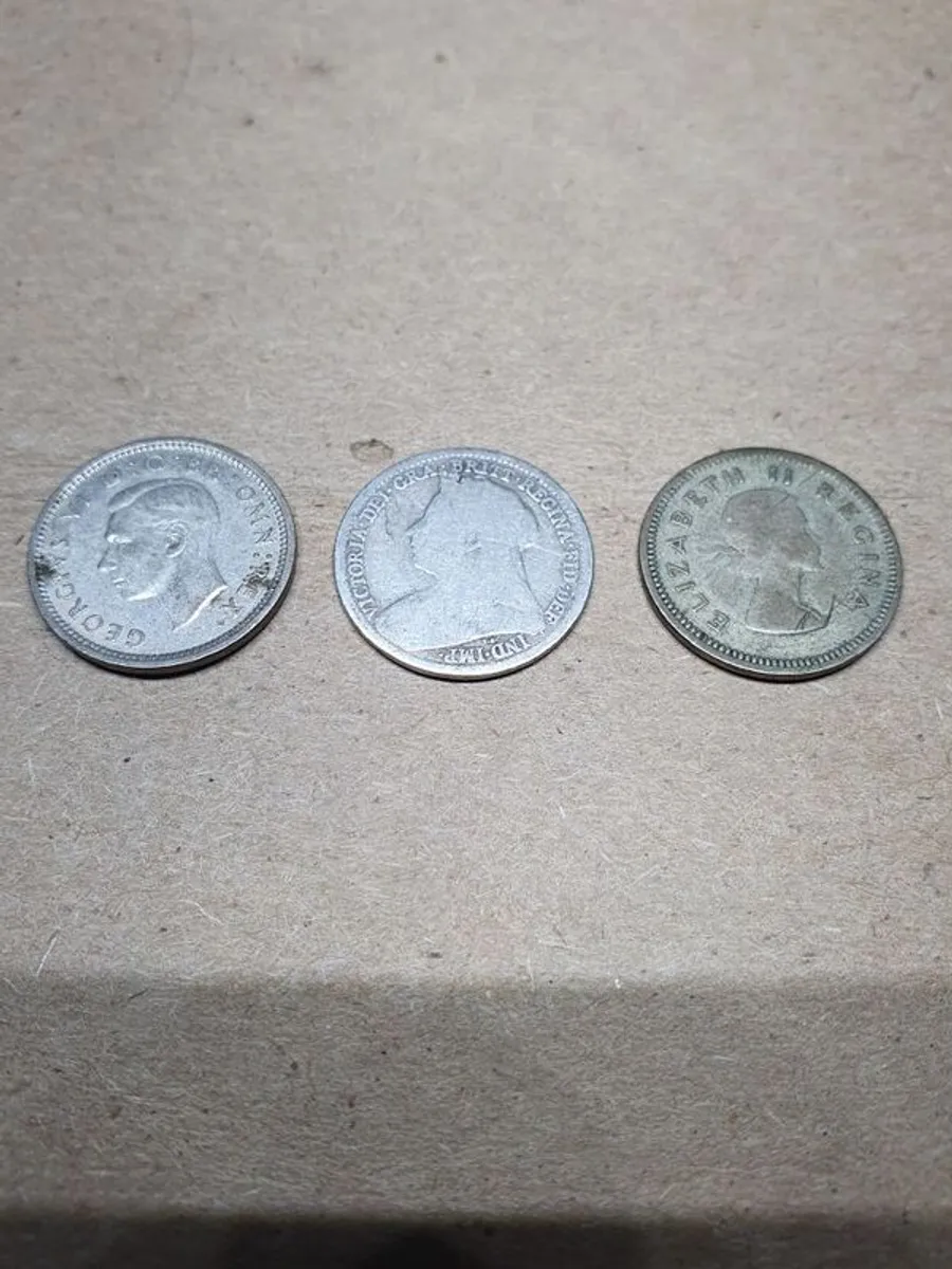 Old Silver Coins - Image 1