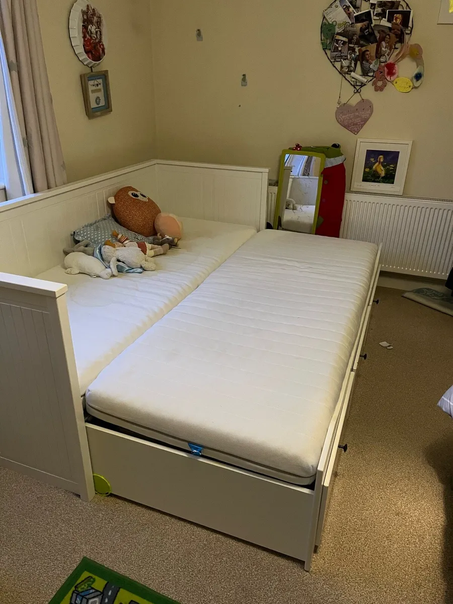 Kids double/single bed with storage - Image 2