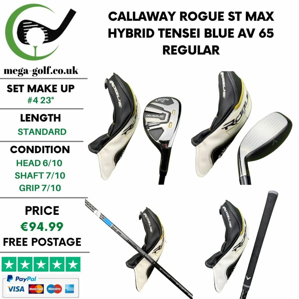 Callaway Rogue ST Max Hybrid / #4 23° / Regular - Image 1