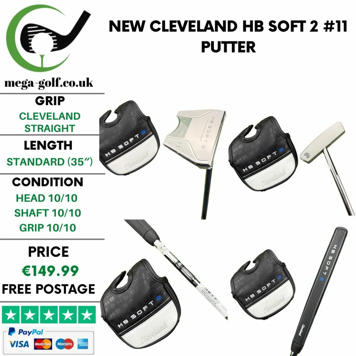 New Cleveland HB Soft 2 #11 Putter / 35″ - Image 1