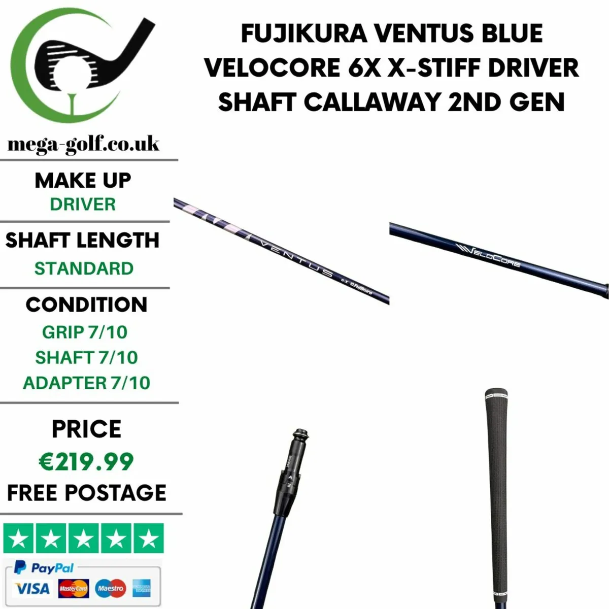Fujikura Ventus Blue Velocore 6X X-Stiff Driver - Image 1