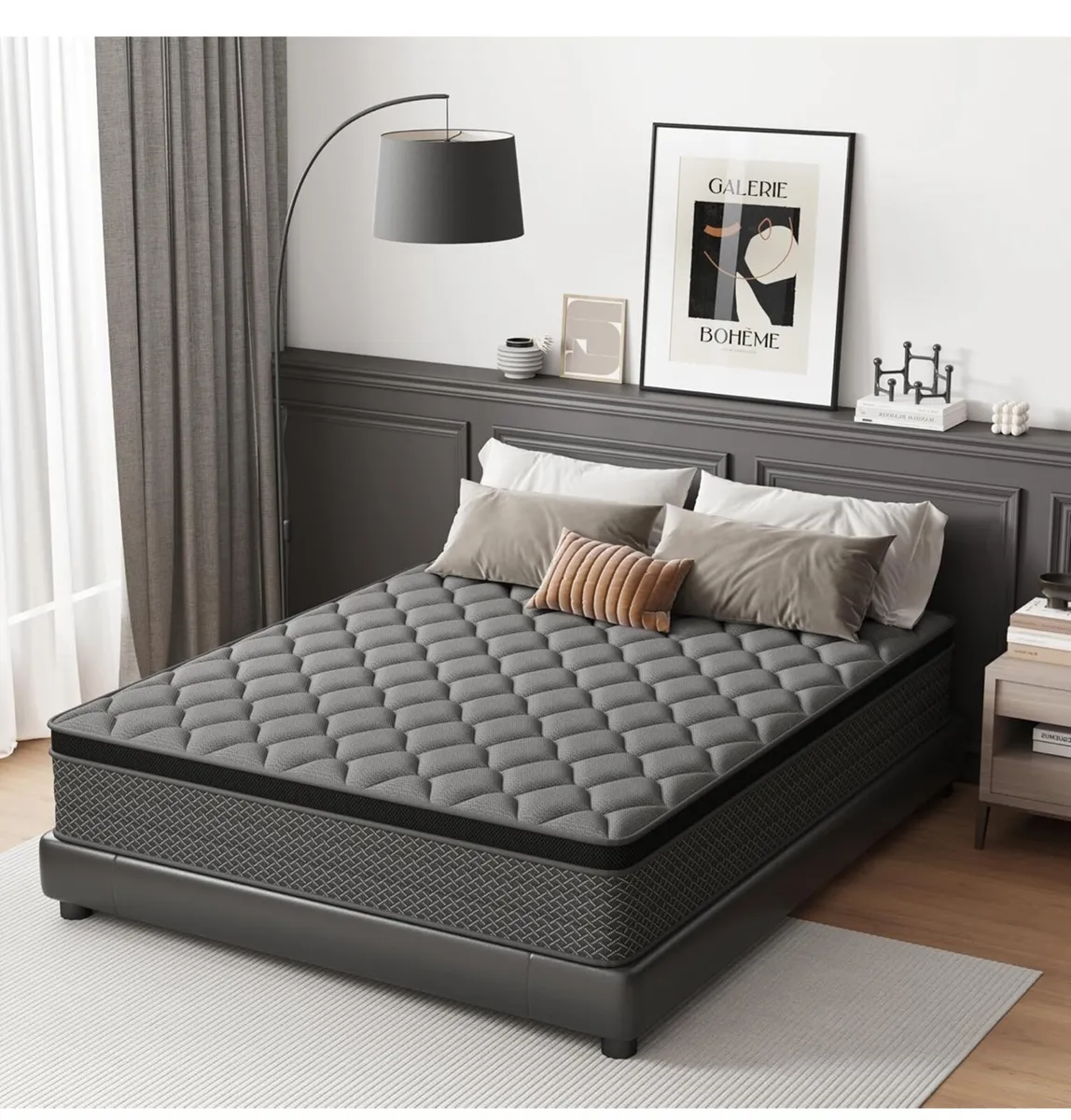 Single Mattress 3FT, 10 Inch Foam and Spring Hybri - Image 1