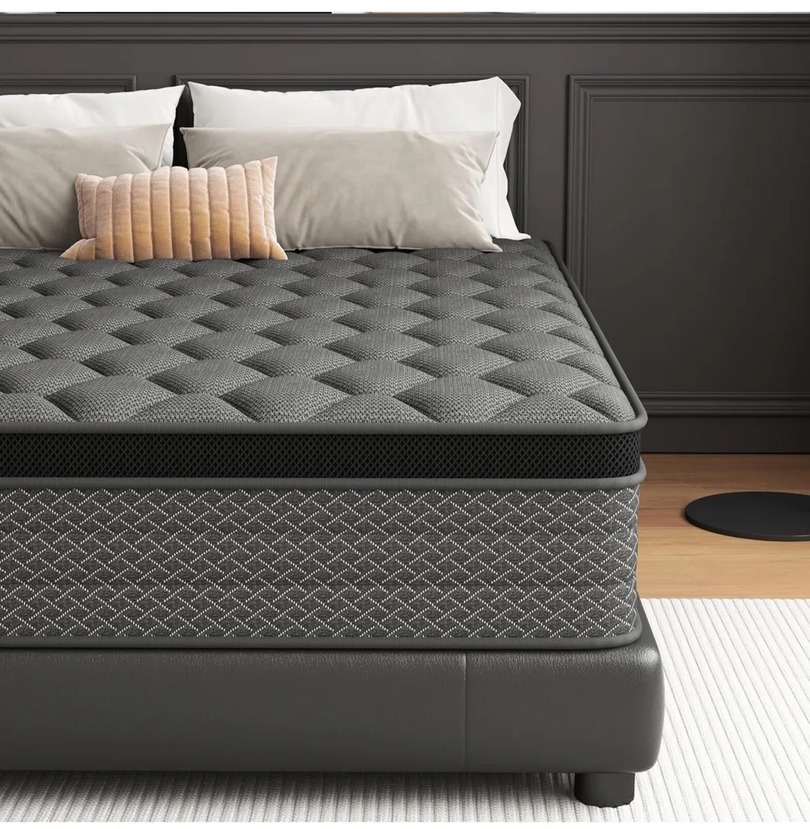 Single Mattress 3FT, 10 Inch Foam and Spring Hybri - Image 2