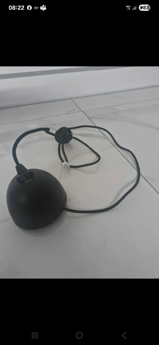 Black iron ceiling pendant - Image 3