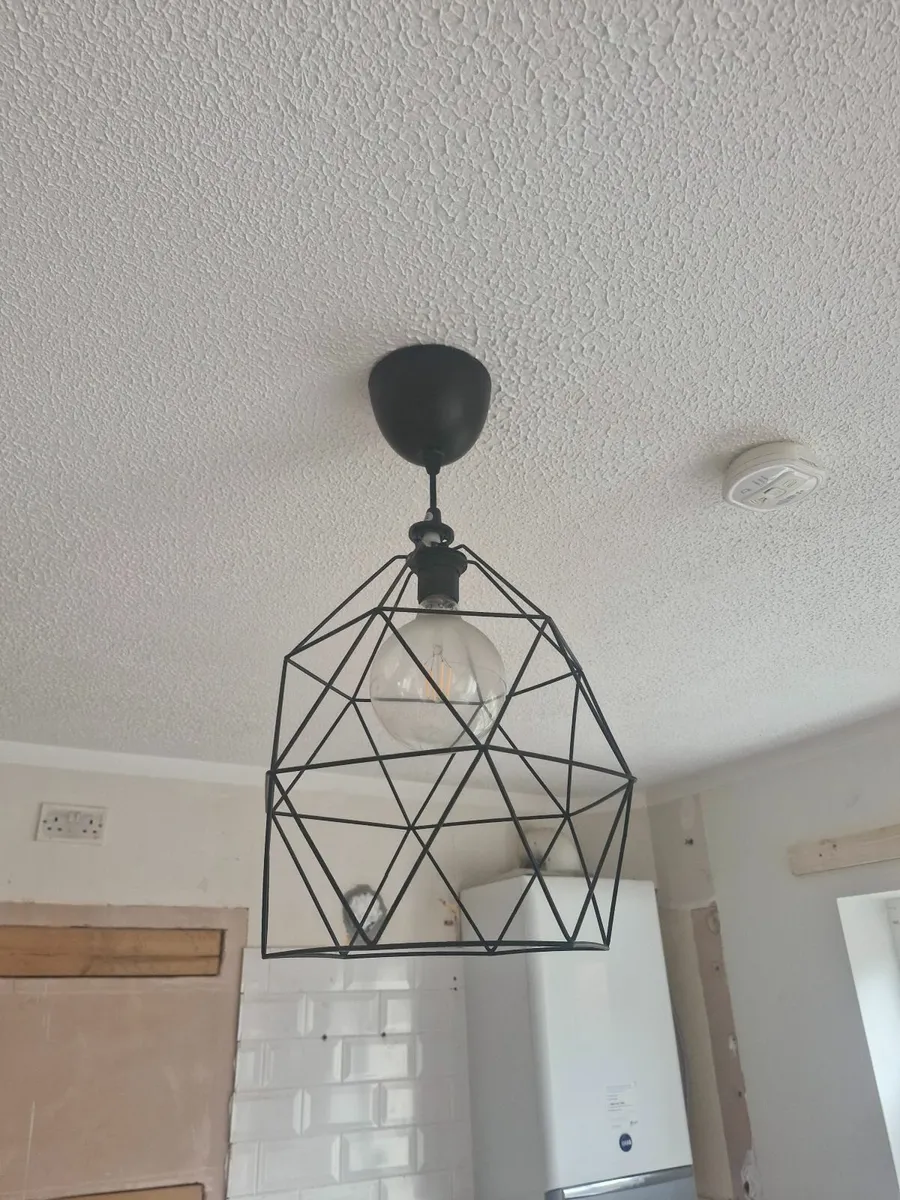 Black iron ceiling pendant - Image 1