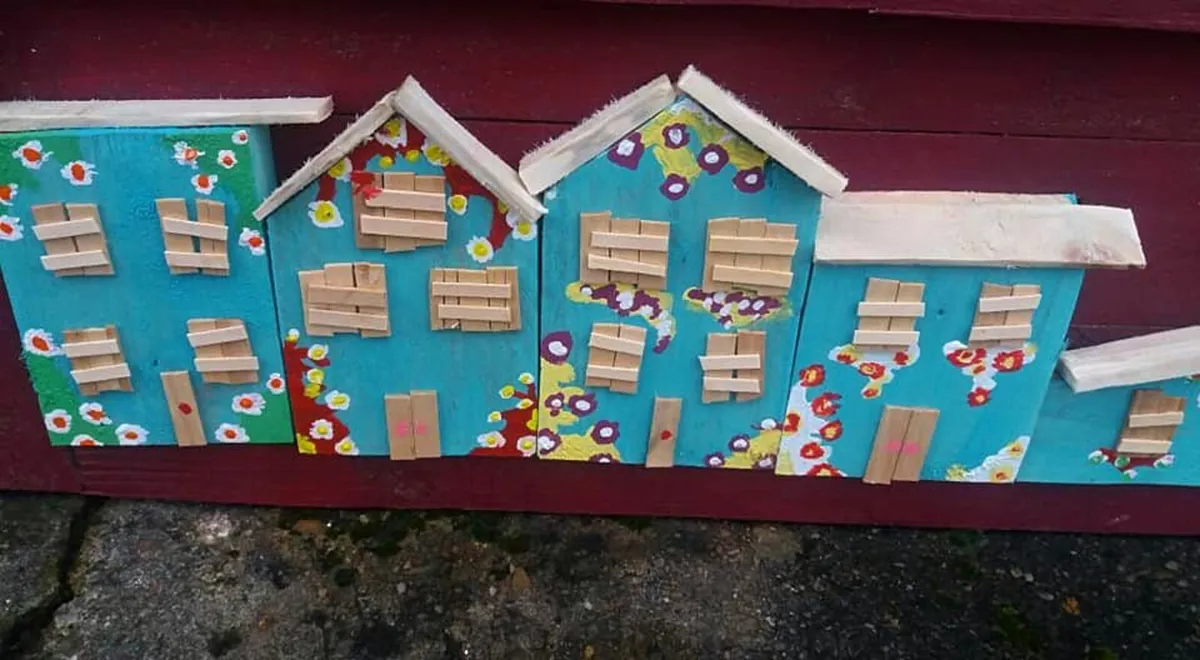 Rustic Fairy Glow Village / Display LONG - Image 1