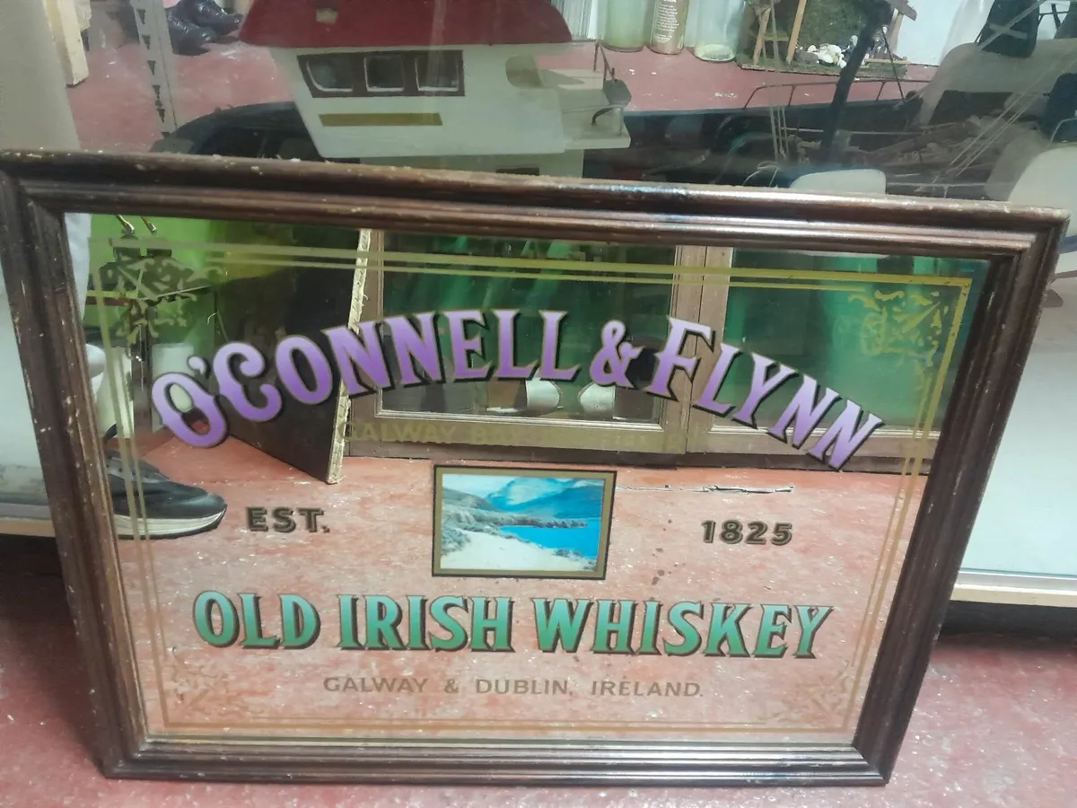O connell and flynn old irish whiskey  mirror - Image 1