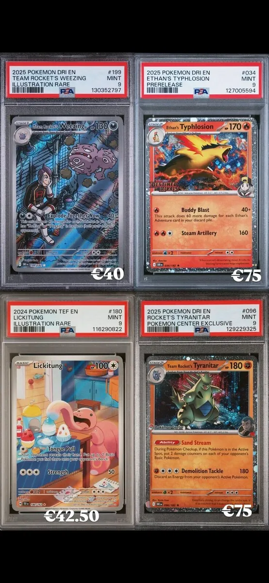 Pokemon Graded Cards Espeon_sean Psa Cgc BGS holo - Image 3