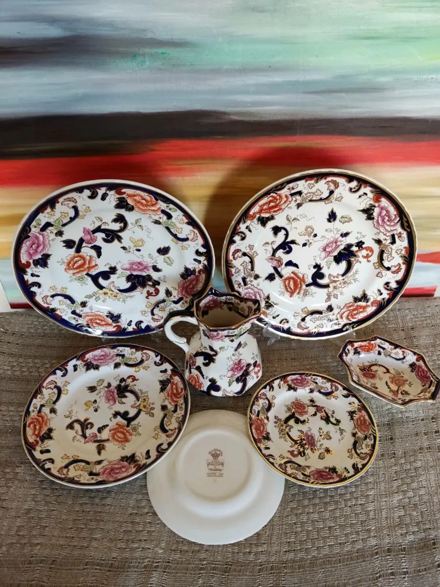 vintage Mason's Mandalay plates and jug - Image 1