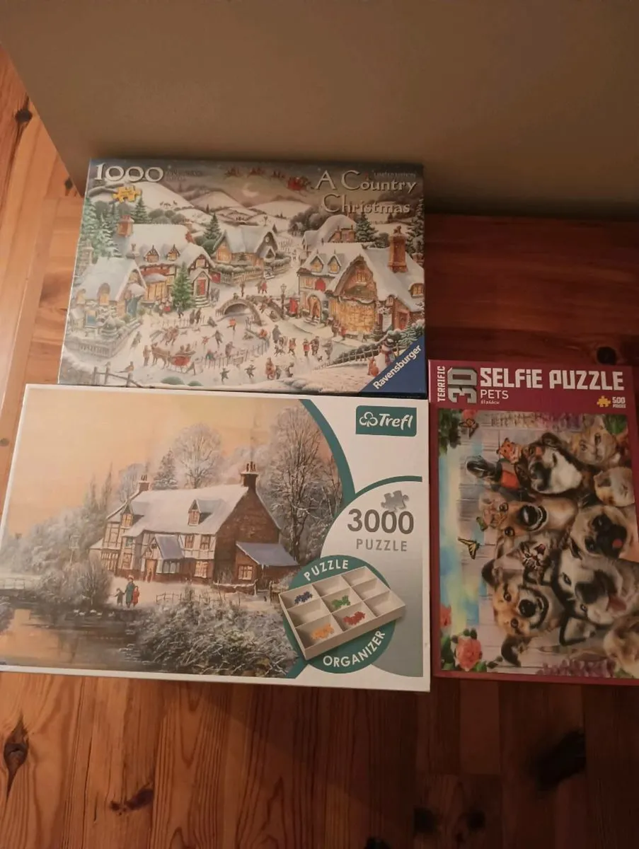 Puzzles all new, lovely gift for Christmas - Image 1