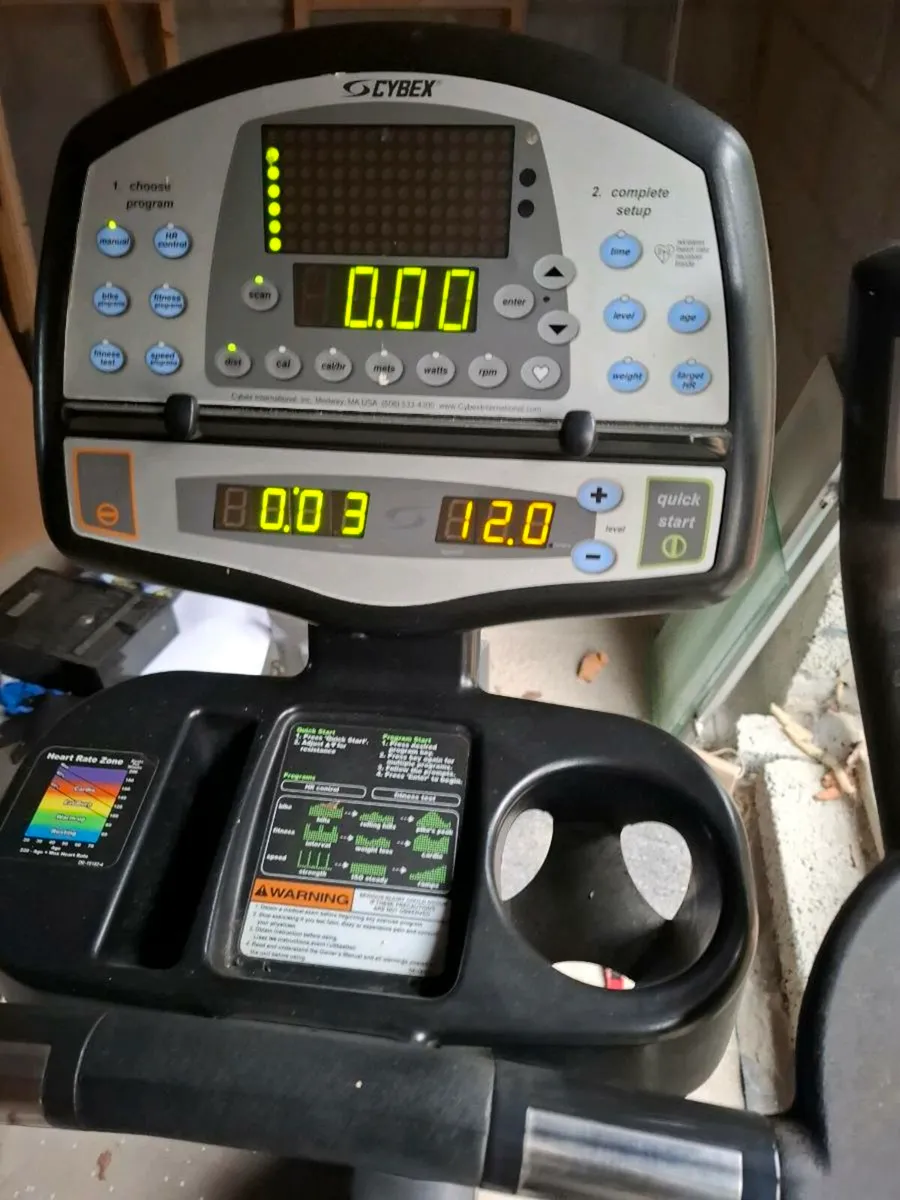 Cybex commercial gym upright bike - Image 2