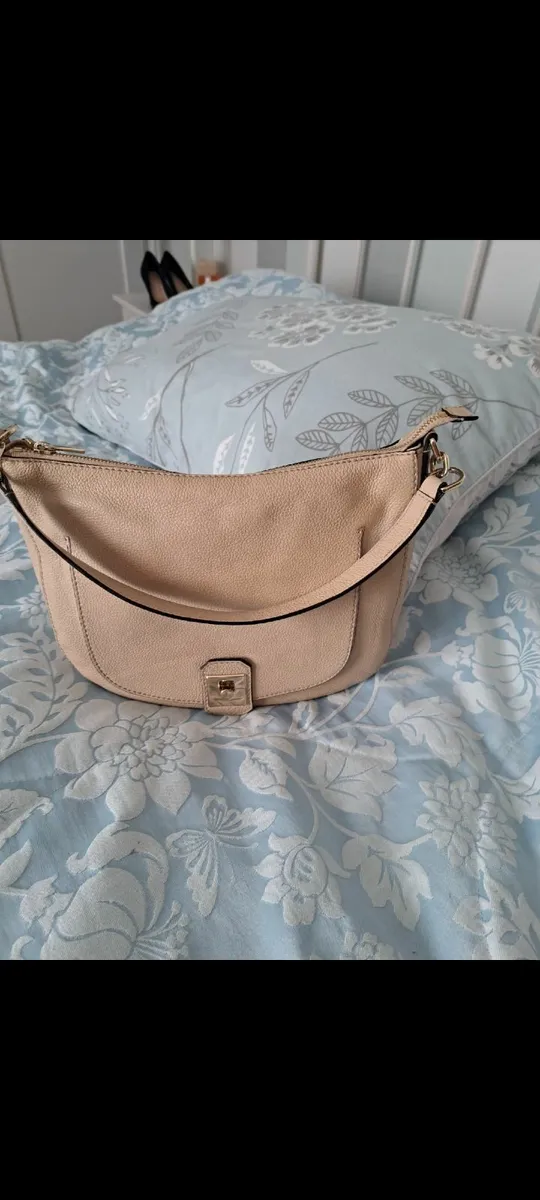Furla leather beige bag