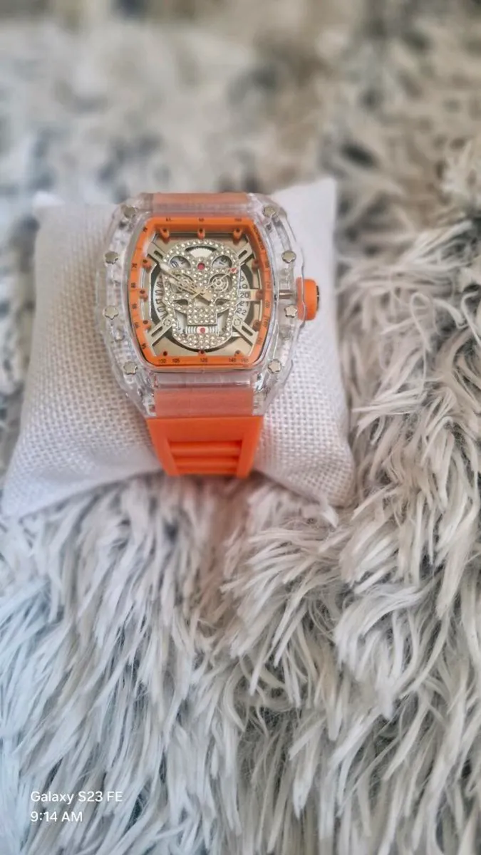 RM style Skeleton day date watch new - Image 4