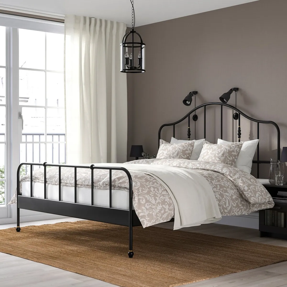 Double Bed - Black Metal - Image 3