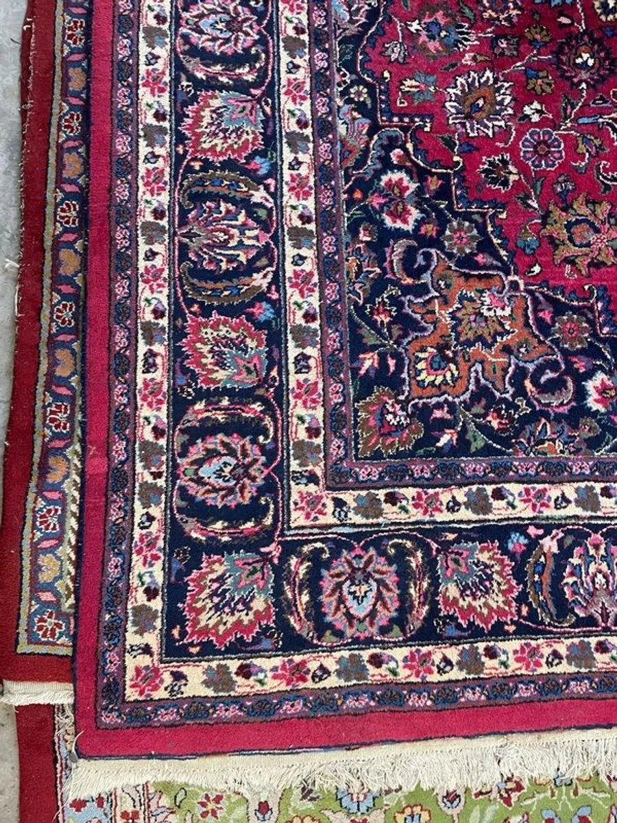 Large Kashan Hand-Knotted Rug - Image 2