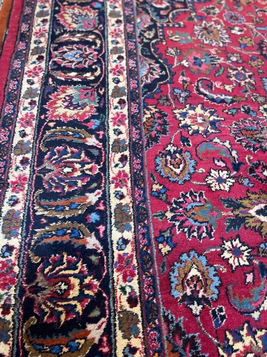 Large Kashan Hand-Knotted Rug - Image 4