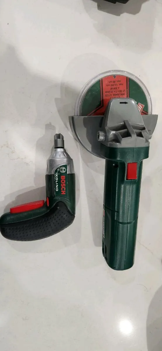 Toy Angle Grinder, Drill, Tools - Image 2