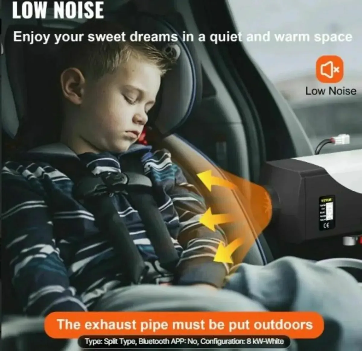 Diesel Heater 2/8kW Parking Air Heater with LCD - Image 2