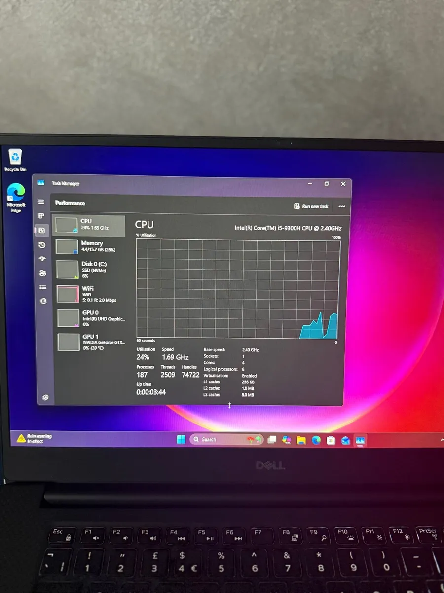 Dell XPS 15 7590 Laptop i5/16GB/256SSD/FHD/GTX1650 - Image 3