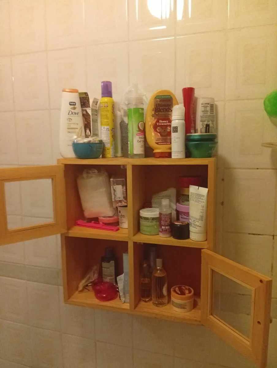 Oak Solid Quality Bathroom cabinet storage unit - Image 4